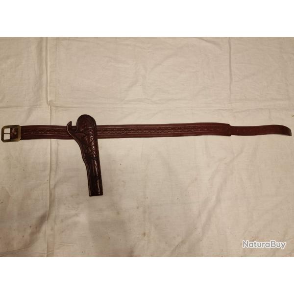 Ensemble ceinturon + holster cuir repouss� F. JAVELOT - HILMAR SUPER DESTOCK !!!