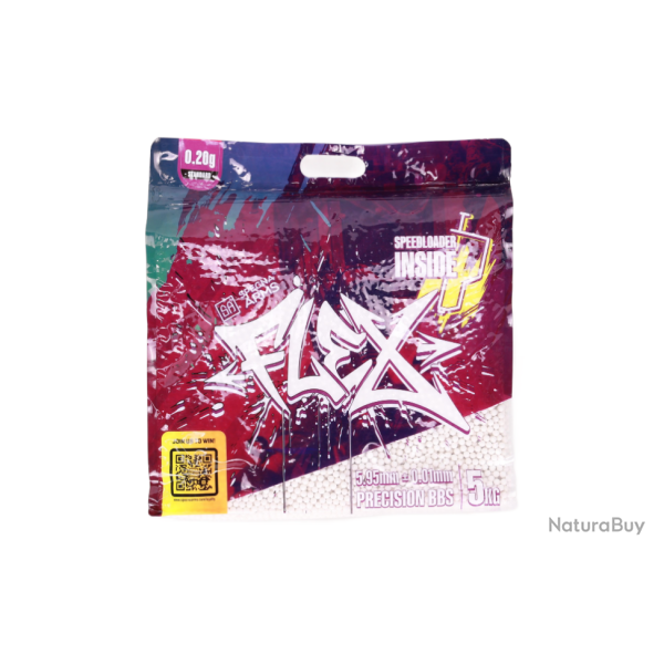 Billes 0.20G Flex Precision En Sachet De 5Kg Avec Speed Loader