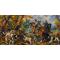petites annonces chasse p&ecirc;che : Peinture impressionniste / Scène de chasse automnale style XIXe / (120x60 cm)