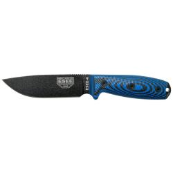 Couteau fixe ESEE ESEE-4 lame noire manche bleu et noir