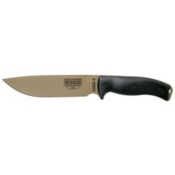 Couteau de survie fixe ESEE 6 lame Dark Earth manche noir
