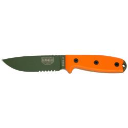 Couteau de terrain ESEE-4 lame mixte verte