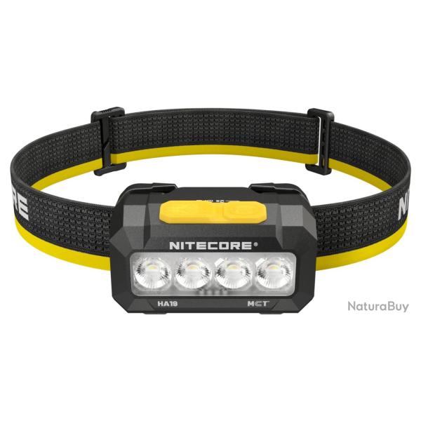 Lampe frontale Nitecore HA19 Noire 600 Lumens