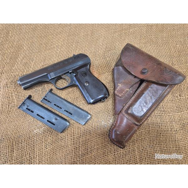 Bon pistolet d'ordonnance allemand cz27 cz 27 avec etuit 2 chargeurs waffenampt pr�sent