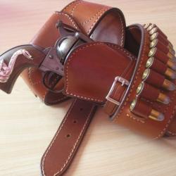 Holster ceinturon western by Reddog leather USA