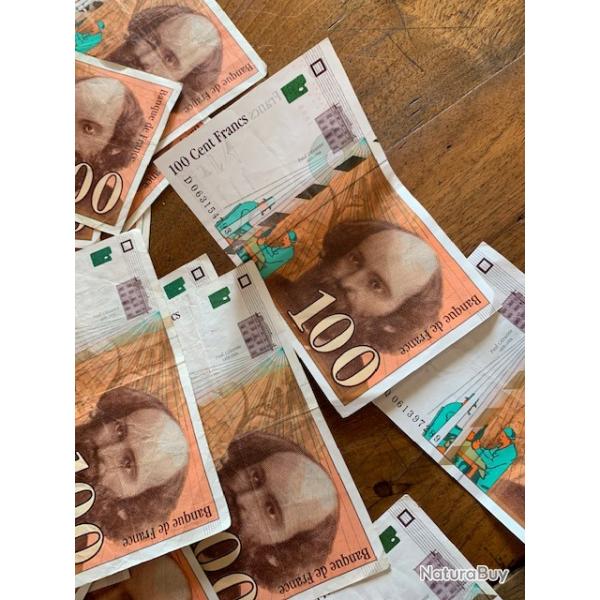23 Billets de 100 Fr