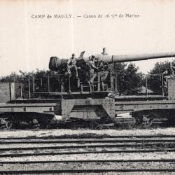 - carte postale  - militaria -  canon de 16  c/ m de marine