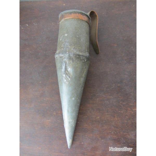 Art populaire - Coffin zinc et cuivre 1900