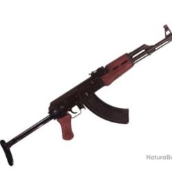 R&eacute;plique AK 47 appl&eacute;e KALASHNIKOV crosse M&eacute;tal pliable ( sovi&eacute;tique )