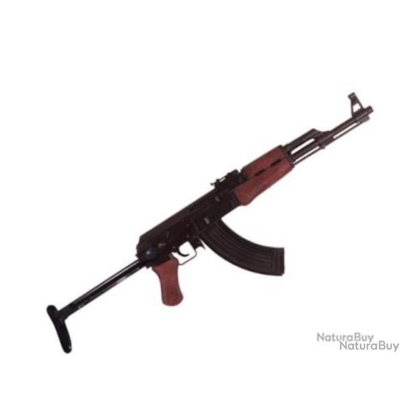 R�plique AK 47 appl�e KALASHNIKOV crosse M�tal pliable ( sovi�tique )