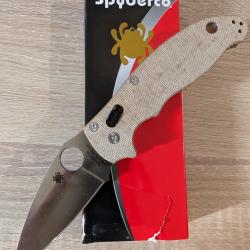 Spyderco Manix 2 Cru-Wear Micarta NEUF