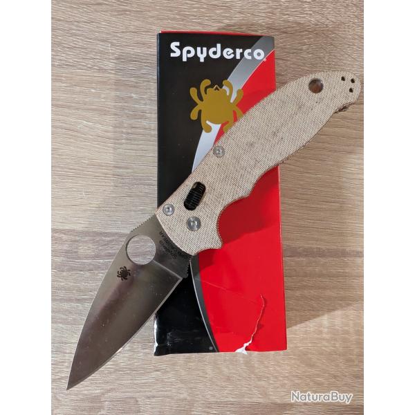 Spyderco Manix 2 Cru-Wear Micarta NEUF
