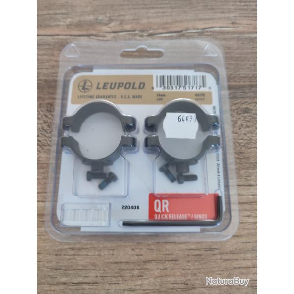 Collier leupold QR 30mm bas