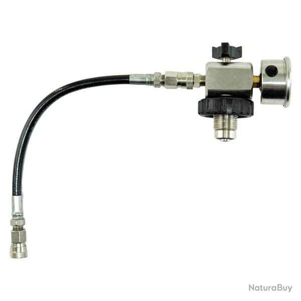 Station BASE DIN molette Acier HP + Flex 30 cm - SOGER