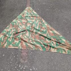 Toile de tente camoufl&eacute;e Indochine Alg&eacute;rie dat&eacute;e 1954