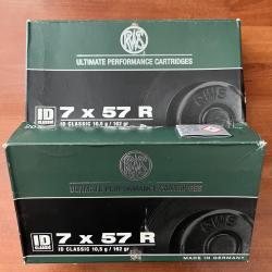 Balles 7x57R RWS frais de port inclus