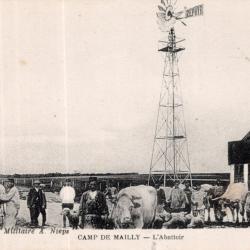 carte postale  - militaria - CAMP DE MAILLY  l'abattoir