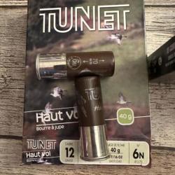 LIVRAISON OFFERTE 2 boites de 10 cartouche   TUNET haut vol , plombs 3  nickel&eacute;,CAL 12/70. 40G