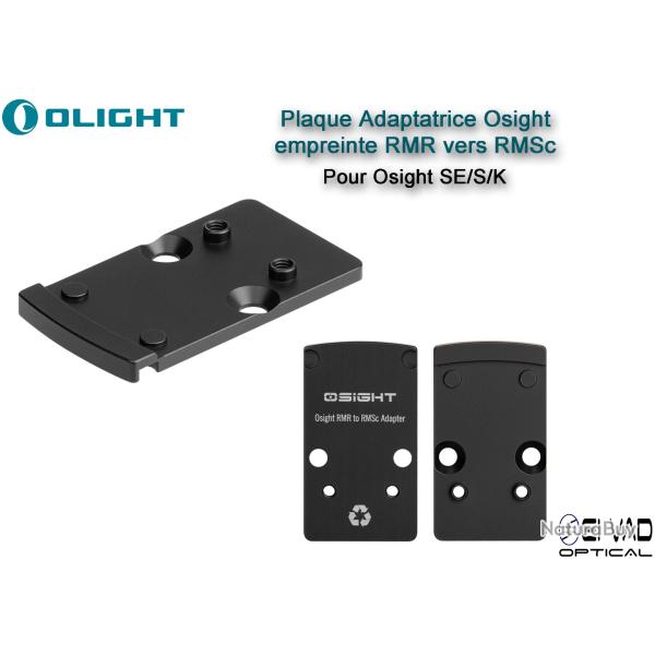 Plaque adaptatrice Osight empreinte RMR vers RMSc - pour Osight SE/S/K