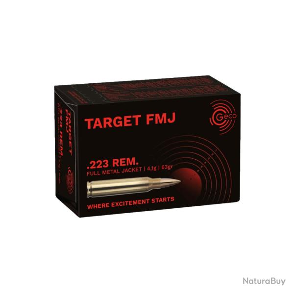 BOITE DE .223 FMJ 63GR X50 - GECO
