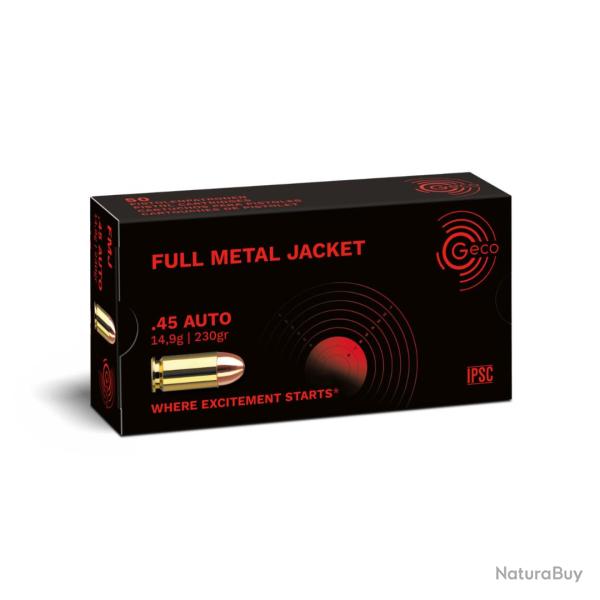 BOITE DE .45ACP FMJ 230GR X50 - GECO
