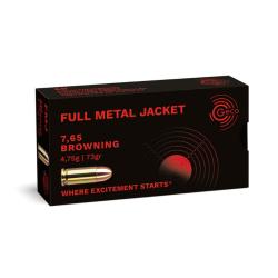 BOITE DE 7.65 BROWNING 73GR FMJ X50 - GECO