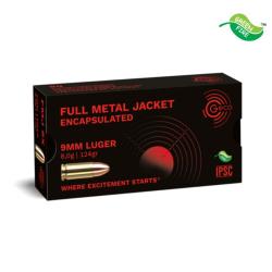 BOITE DE 9X19 124GR ENCAPSULATED FMJ X50 - GECO