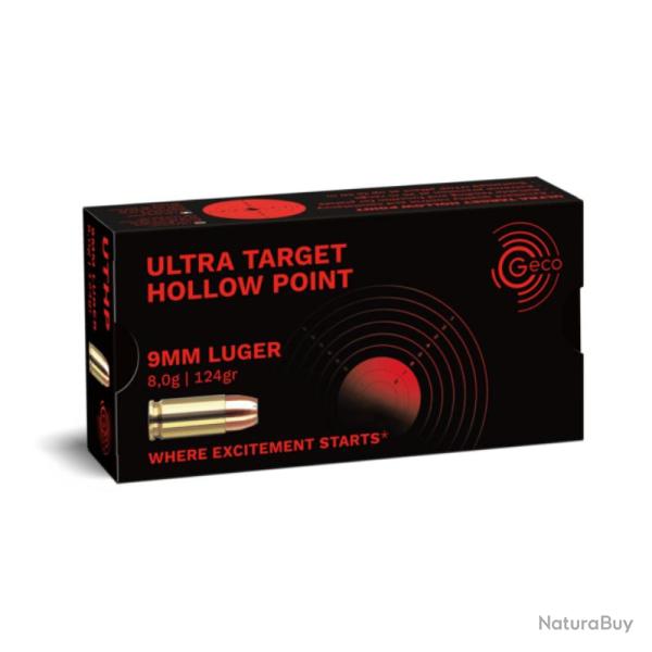 BOITE DE 9X19 124GR UTHP X50 - GECO
