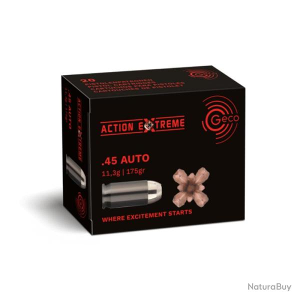 BOITE DE .45 ACP 175GR ACTION EXTREME X20 - GECO