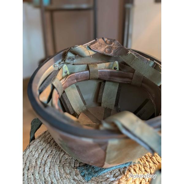 Casque militaire fran�ais Mod�le 1978 (F1) de 1981 � Dunois Cousance + Couvre-casque CCE