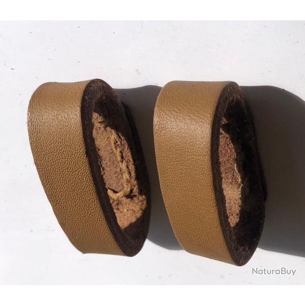 Lot de 2 passants pour ceinturon cuir arm�e Fran�aise. int�rieur 45 mm