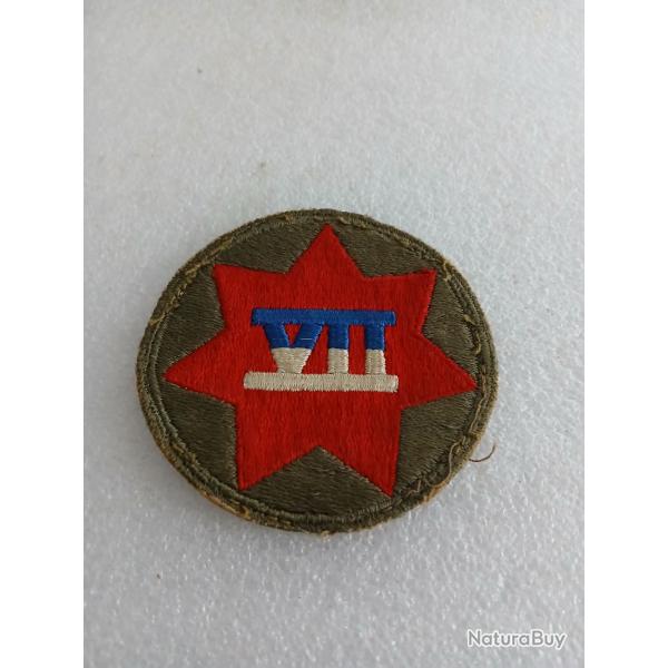 Patch arm�e us 7th ARMY CORPS ww2 1original