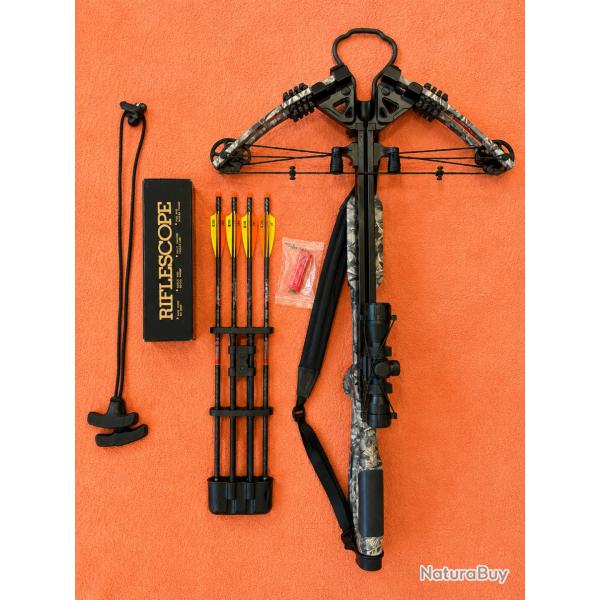 Arbal�te mankung XB86 fighter 185 lbs 370fps avec accessoires