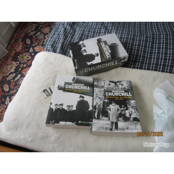 Churchill m�moires deux volumes en coffret