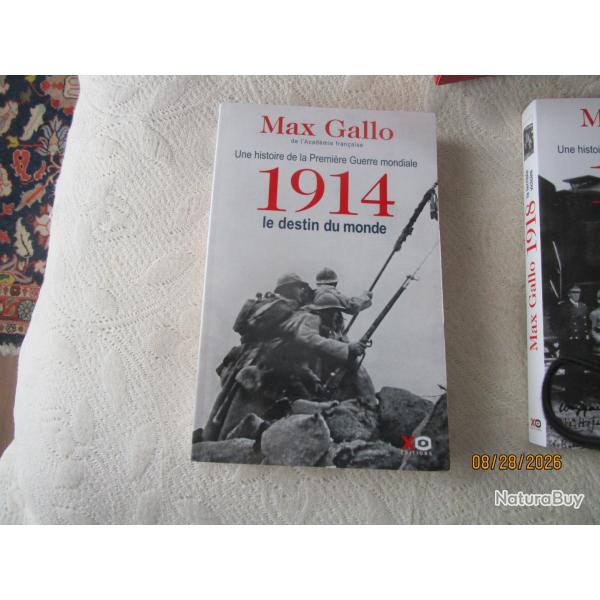 histoire de la guerre 14-18 en deux volumes dans coffret