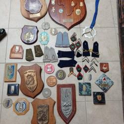 Grouping d'insignes et souvenirs d'un Lieutenant Colonel H&eacute;licopter OPEX etc