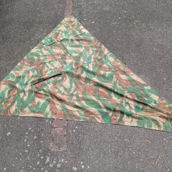 Toile de tente poncho Indochine Alg&eacute;rie camoufl&eacute;e dat&eacute;e 1954