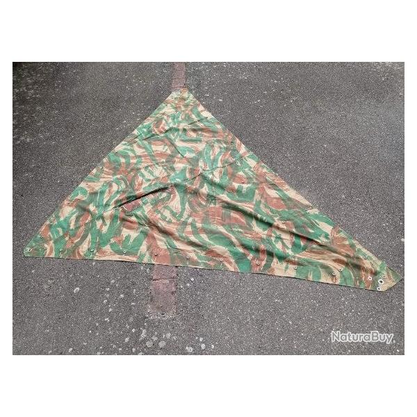 Toile de tente poncho Indochine Alg�rie camoufl�e dat�e 1954