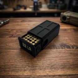 Bo&icirc;te pour munitions .22LR de 100 balles, empilable