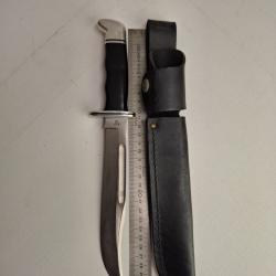 Ancien Couteau de collection poignard BUCK 120 General Vintage USA Acier 440C + etui