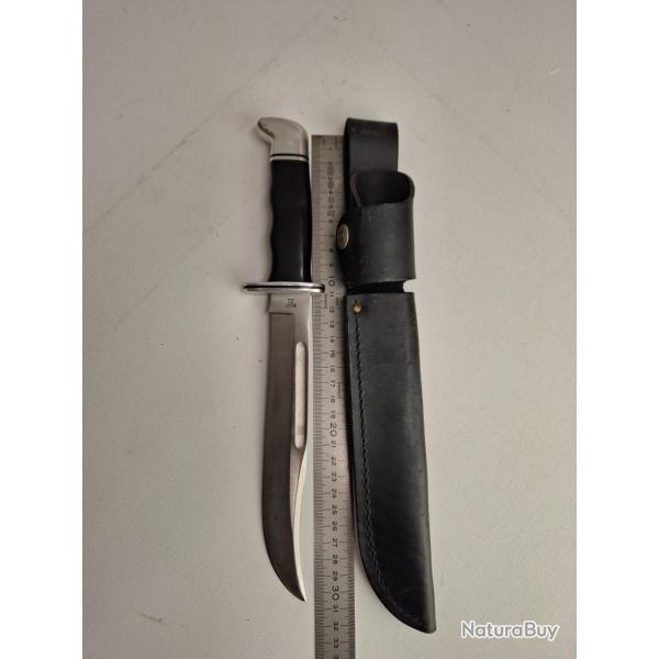 Ancien Couteau de collection poignard BUCK 120 General Vintage USA Acier 440C + etui