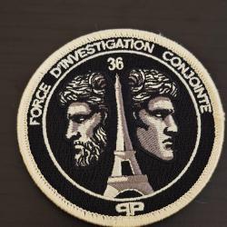 &Eacute;cusson obsol&egrave;te collection brod&eacute; force d'investigation conjointe 36 Paris