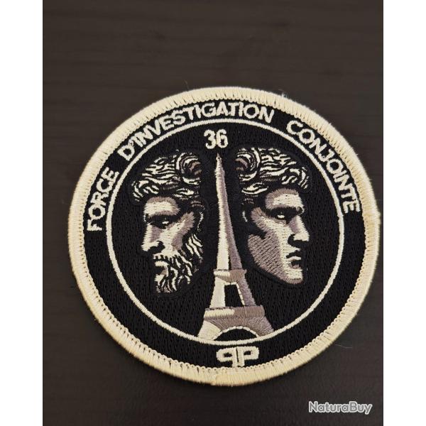 �cusson obsol�te collection brod� force d'investigation conjointe 36 Paris