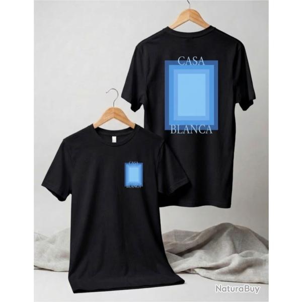 CASABLANCA t-shirt Carr� Bleu