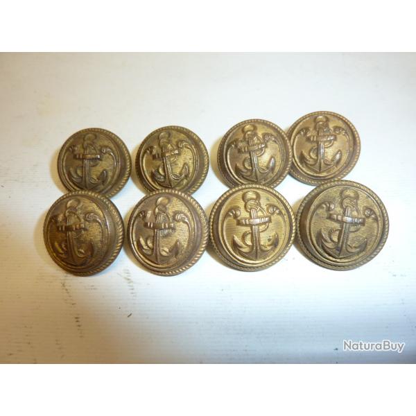 lot de Boutons anciens officier Marine Nationale arm�e fran�aise -