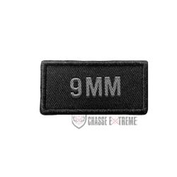 Patch 9 mm Brod&eacute; Gris/Noir