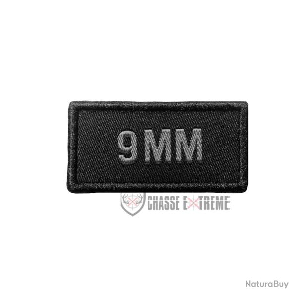 Patch 9 mm Brod� Gris/Noir