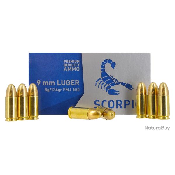 Munitions 9mm Luger FMJ STV par 50