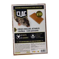 Pi&egrave;ges englu&eacute;s pour rats et souris (par 10)