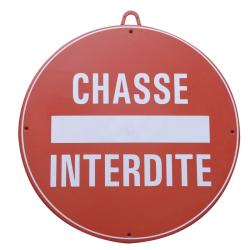 Panneau 'Chasse interdite'
